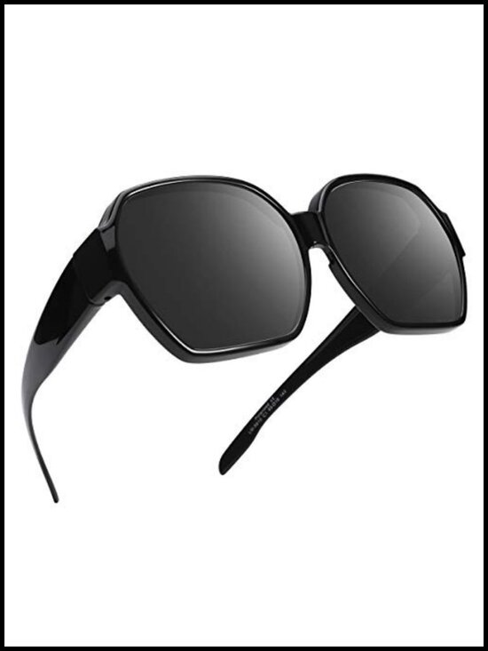 Fit Over Sunglasses Polarized UV400 TR90 Frame Oversized Square